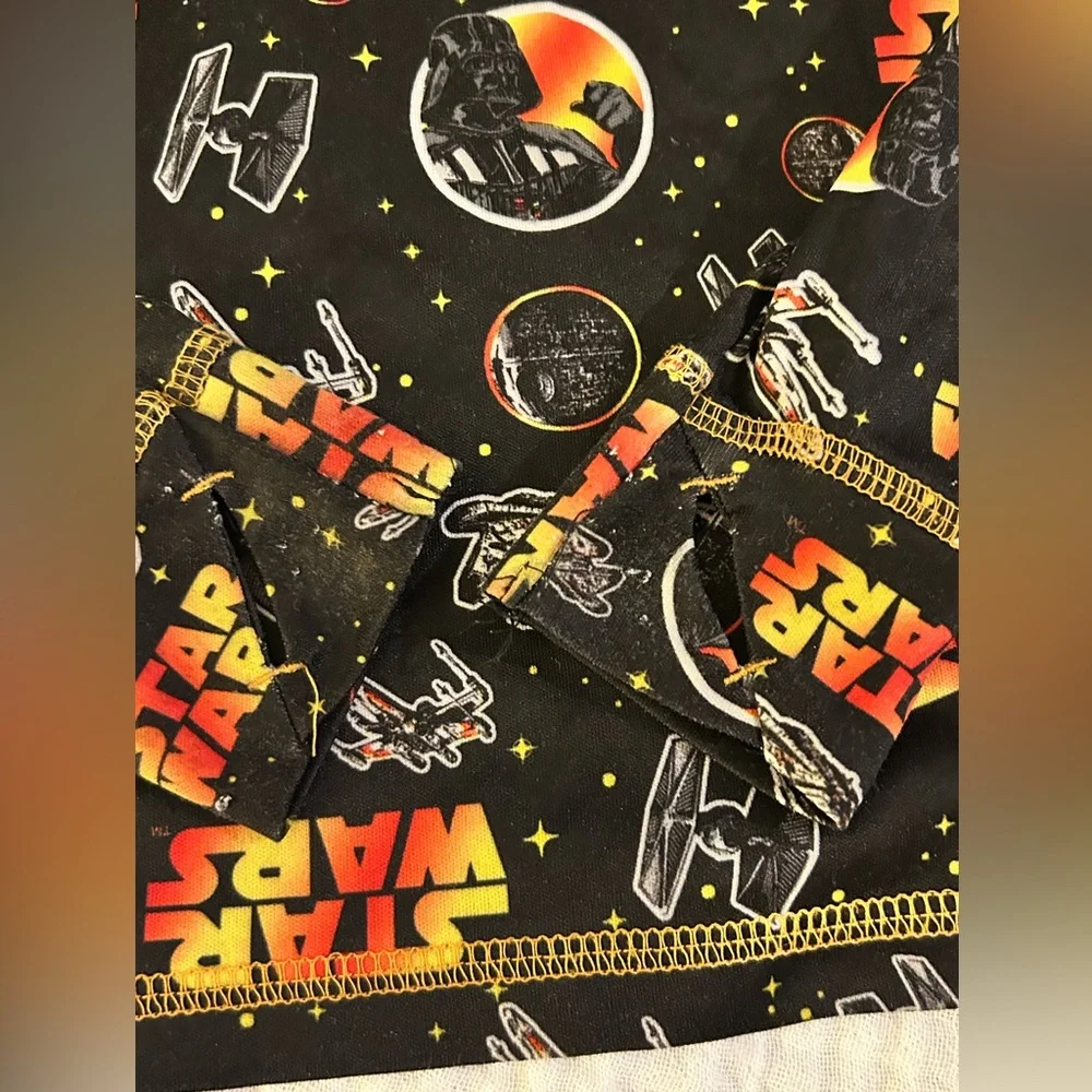 ClimateRight Star Wars boys sz M tagless layering sleepwear with thumb holes EUC